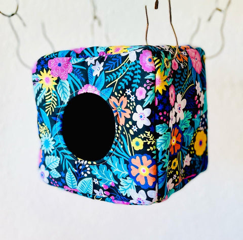 Bright Floral Rat Hammock Cube